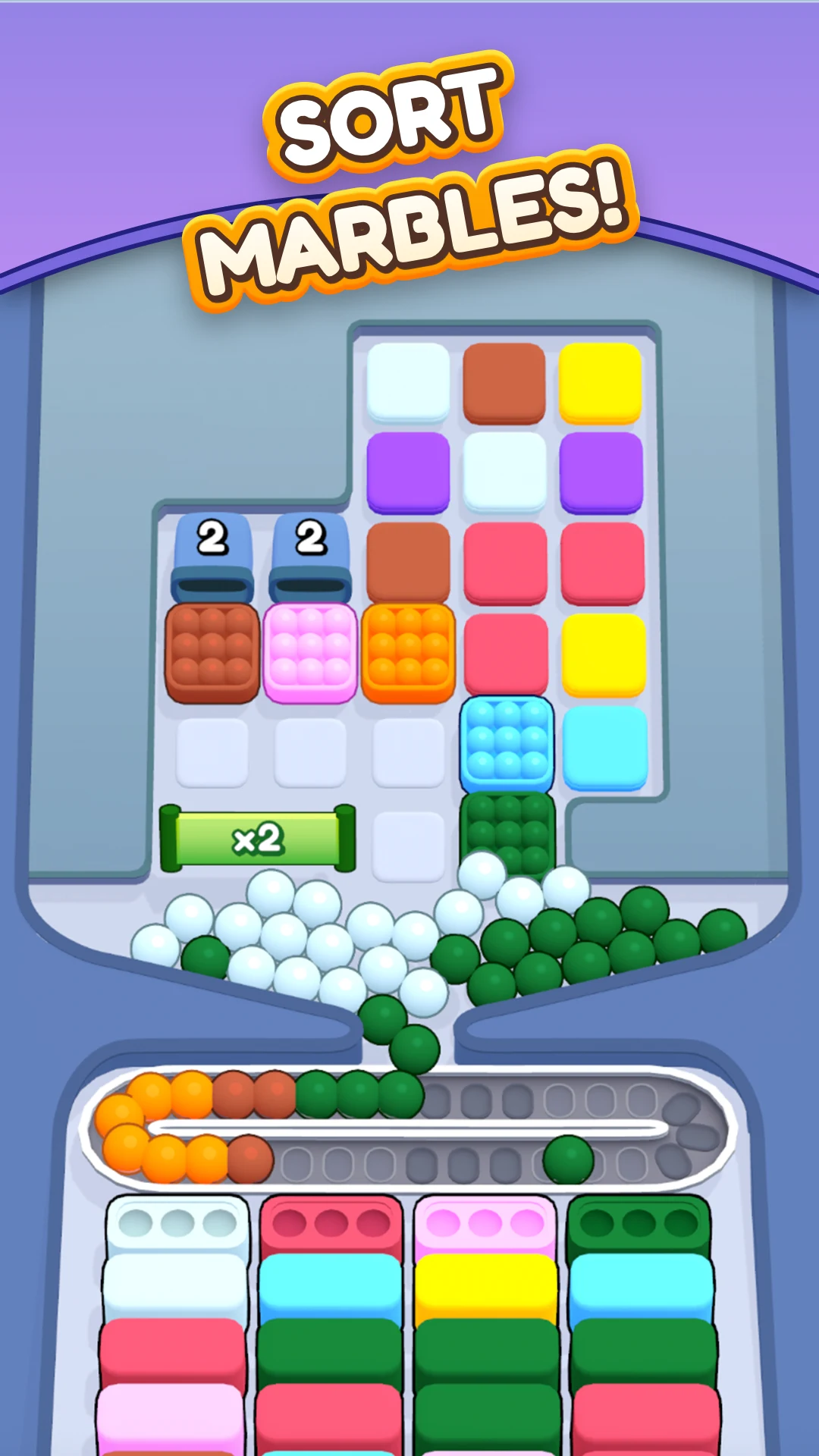 Marble Sort! - Color Puzzle screenshot